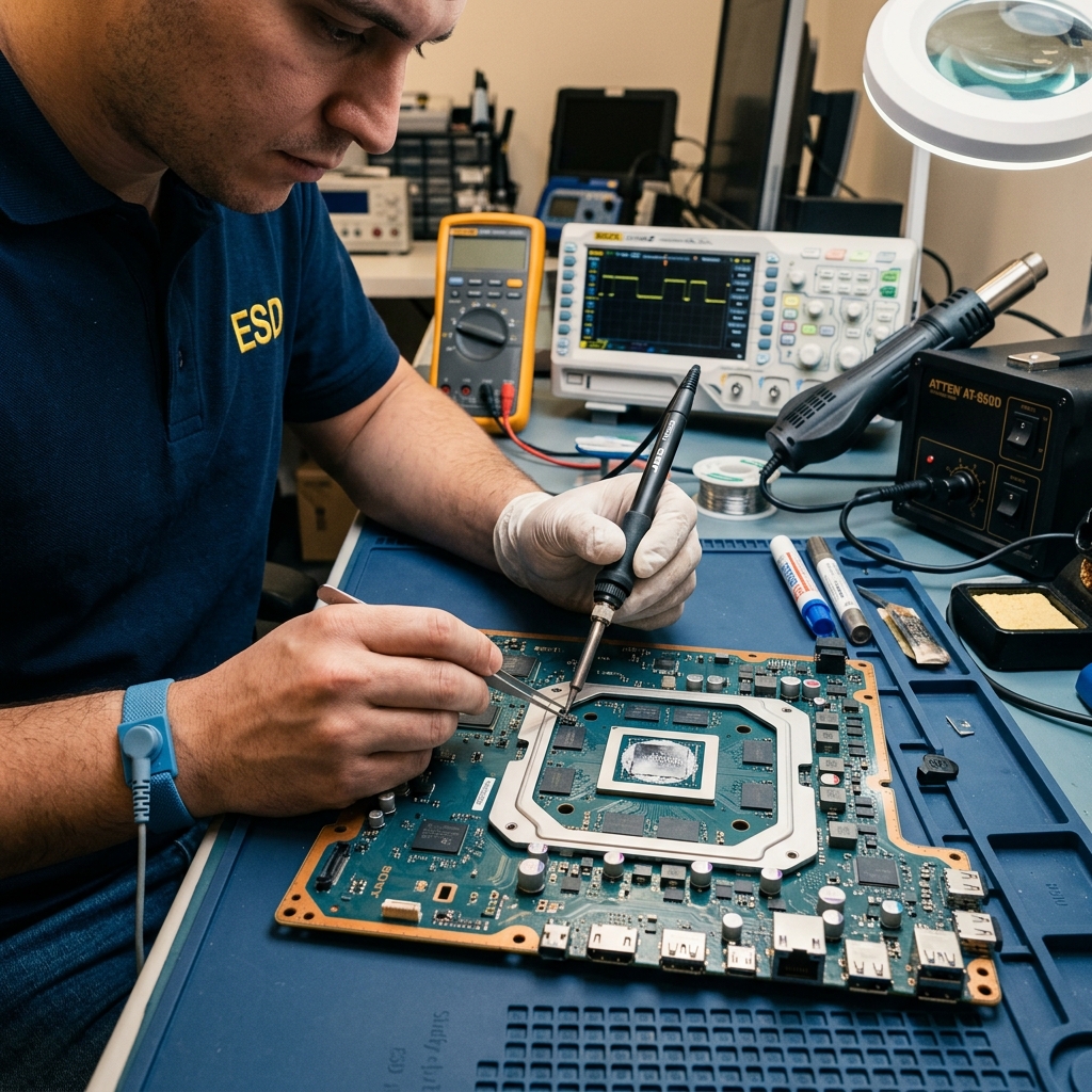 Reparación de videoconsolas PS5, Xbox y Switch